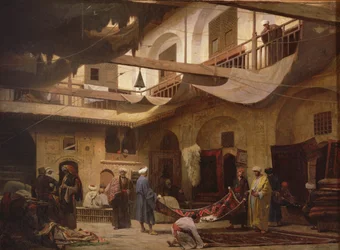 The Carpet Bazaar, Cairo, before 1866